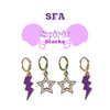 Stephen F. Austin State University Spirit Earring Stack for Lumberjacks and Ladyjacks game day – alternate colorway