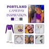 Portland Pilots game day outfit inspiration with the Portland Spirit Earring Stack