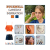 Bucknell Bison game day outfit inspiration with the Bucknell Spirit Earring Stack
