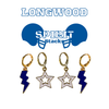 Longwood University Spirit Earring Stack for Lancers game day