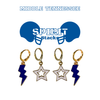 Middle Tennessee State University Spirit Earring Stack for Blue Raiders game day