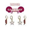 Rider University Spirit Earring Stack for Broncs game day – alternate colorway