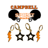 Campbell University Spirit Earring Stack for Fighting Camels game day