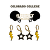 Colorado College Spirit Earring Stack for Tigers game day – alternate colorway