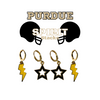 Purdue Spirit Earring Stack For Boilermakers Game Day