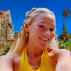 San Jose State University Spirit Earring Stack in navy and golden yellow, Spartans huggie hoop earrings (view 2)