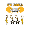 St. Bonaventure Spirit Earring Stack For Bonnies Game Day