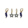 University of Nevada, Reno Spirit Earring Stack for Wolf Pack game day – alternate colorway (no overlay)