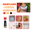 University of Maryland Terrapins game day outfit inspiration with the University of Maryland Spirit Earring Stack