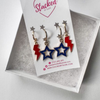 Samford University Spirit Earring Stack for Bulldogs game day – gameday accessory