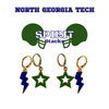 North Georgia Technical College Spirit Earring Stack for Wolves game day – inspiration