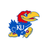 Kansas Jayhawks colors for the Kansas Spirit Earring Stack