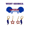 University of West Georgia Spirit Earring Stack for Wolves game day