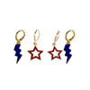 University of West Georgia Spirit Earring Stack for Wolves game day – alternate colorway (no overlay)