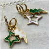 Community College of Rhode Island Spirit Earring Stack - Wearing the CCRI Spirit Earring Stack