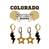 Colorado Spirit Earring Stack For Buffaloes Game Day