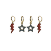 Vassar College Spirit Earring Stack for Brewers game day – gameday accessory