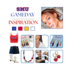 SMU Mustangs game day outfit inspiration with the SMU Spirit Earring Stack