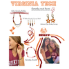 Virginia Tech Hokies game day outfit inspiration with the Virginia Tech Spirit Earring Stack