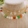 University of Miami Hurricanes gameday necklace to pair with the University of Miami Spirit Earring Stack