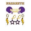 Nazareth University Spirit Earring Stack for Golden Flyers game day – inspiration