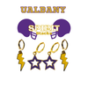 University at Albany Spirit Earring Stack for Great Danes game day – inspiration