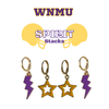 Western New Mexico University Spirit Earring Stack for Mustangs game day