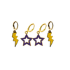 Western New Mexico University Spirit Earring Stack for Mustangs game day – gameday accessory
