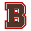 Wearing the Brown University Spirit Earring Stack for Bears game day