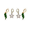 Eastern New Mexico University Spirit Earring Stack for Greyhounds game day – (no overlay)