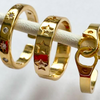 gold multi star ring, golden handcuff ring and star ring