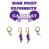 Panthers Classic Gameday Earring Stack a Stacked By Suzie Best Seller for High Point Gameday