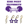 Panthers Spirit Earring Stack a Stacked By Suzie Best Seller for High Point Gameday