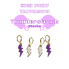 Panthers Thunderstruck Earring Stack a Stacked By Suzie Best Seller for High Point Gameday