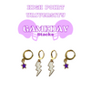 Panthers Classic Gameday Earring Stack a Stacked By Suzie Best Seller for High Point Gameday