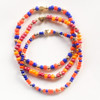 set of 3 tailgate college game day beaded bracelets