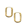 Statement rectangle hoops on stand