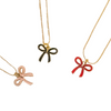 Set of 3  Stacked By Suzie Bow Necklaces Set of 3  Stacked By Suzie Bow Necklaces
