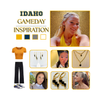 Idaho Vandals game day outfit inspiration with the Idaho Spirit Earring Stack