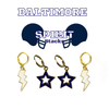 University of Baltimore Spirit Earring Stack for Bees game day