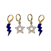 University of Baltimore Spirit Earring Stack for Bees game day – (no overlay)