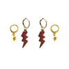 University of Charleston Classic Gameday Earring Stack for Golden Eagles game day – alternate colorway (no overlay)