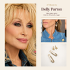 The Dolly Stack earring set collage showing rhinestone safety pins and butterfly huggies