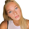 Wearing  Neon White Baby Heart  Hoop Earrings