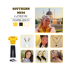 Southern Miss Golden Eagles game day outfit inspiration with the Southern Miss Classic Gameday Earring Stack