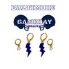 University of Baltimore Classic Gameday Earring Stack for Bees game day – alternate colorway