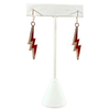 Boston College Classic Gameday Earring Stack in golden yellow and maroon, Eagles huggie hoop earrings (view 7)
