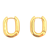 14K Gold Filled Rectangle Hoops
