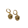 glitzy skull earrings