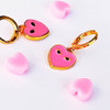 Barbie Pink Mini Eye Heart You Huggie Hoop Earrings